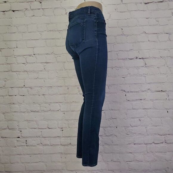 TORY burch blue denim skinny jeans 27 - Picture 3 of 5